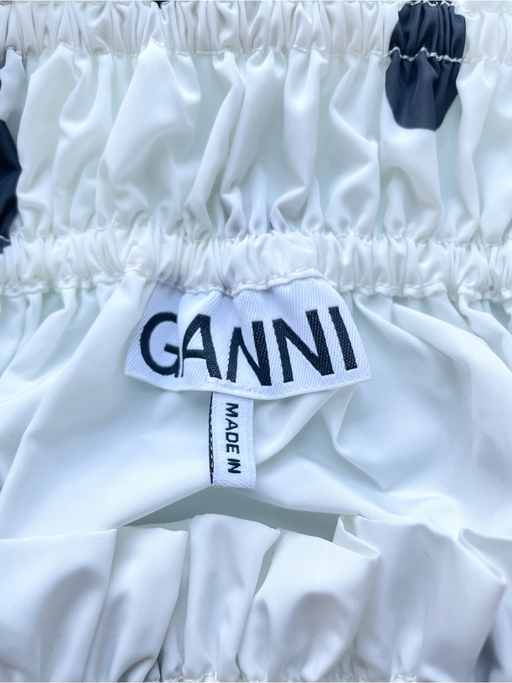 NWOT Ganni Polka Dots White Dress Size 6 (EU38) - Picture 4 of 6